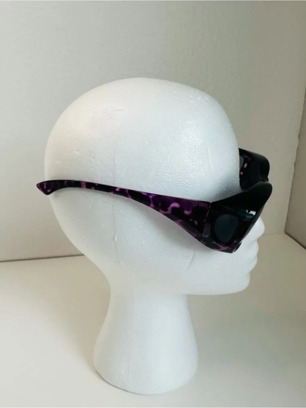 Purple Tortoise Shell Black Overglasses Polarized Sunglasses